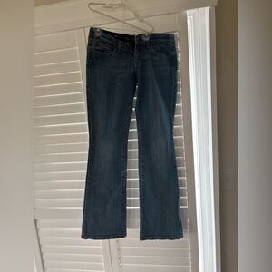 Express Dark Blue Flare Jeans